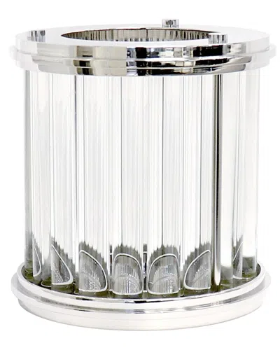 Pasargad Home Beacon Lucian Hurricane Clear Led Table Lamp In Transparent