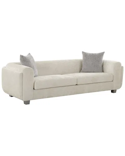 Pasargad Home Bergamo Sofa With 2 Pillows In Neutral
