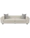 Pasargad Home Bergamo Sofa With 2 Pillows In Ivory