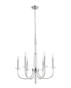 Pasargad Home Bliss Hestia Chrome Chandelier In Silver
