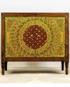 Pasargad Home Bohemian Purest Wood Cabinet In Brown