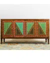 Pasargad Home Bohemian Purest Wood Sideboard In Brown