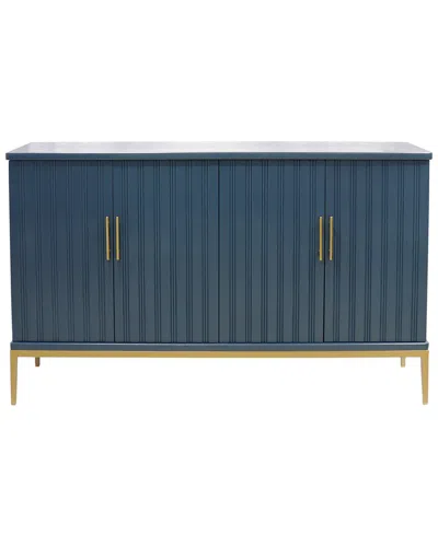 Pasargad Home Edgar Teal Sideboard In Blue