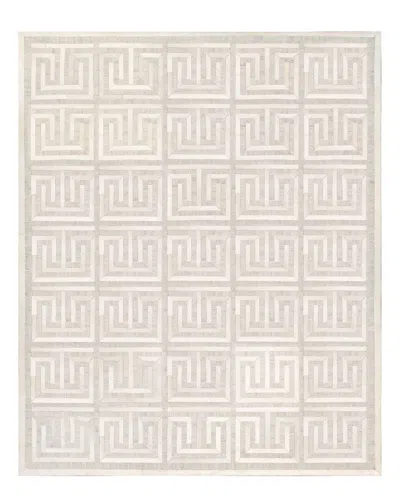 Pasargad Home Galay Cowhide & Sari Silk Area Rug In Neutral