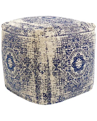 Pasargad Home Grandcanyon Pouf In Blue