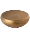 Pasargad Home Helios Drum Shape Iron Coffee Table
