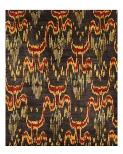 Pasargad Home Ikat Hand-knotted Rug In Multi