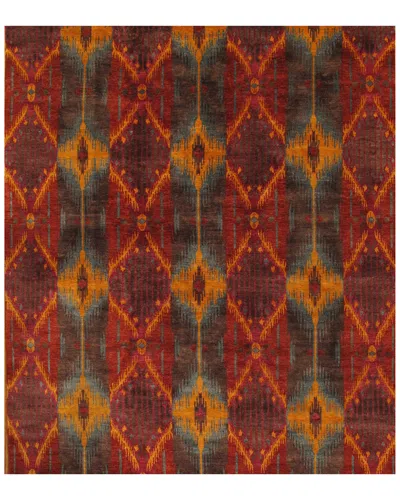 Pasargad Home Ikat Hand-knotted Rug In Multi