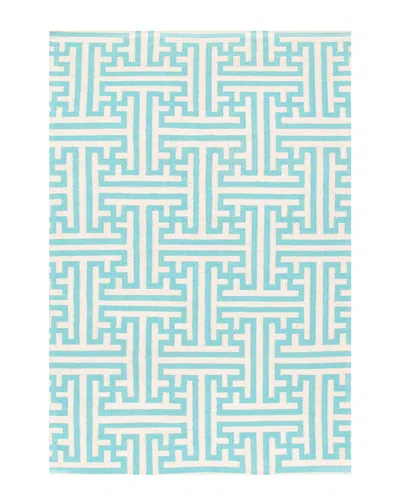 Pasargad Home Kilim Hand-woven Rug In Blue
