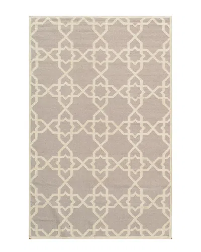 Pasargad Home Kilim Hand-woven Rug In Silver