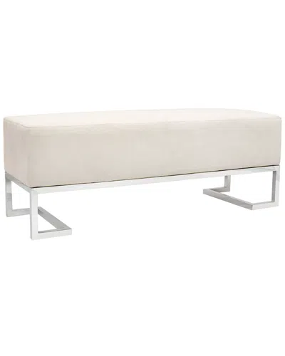 Pasargad Home Luxe Collection Bench In Neutral