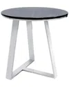 Pasargad Home Luxe Collection End Table In Silver