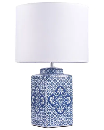 Pasargad Home Margaret Table Lamp In Blue