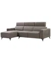 Pasargad Home Modern Left Bari Sectional Sofa In Grey