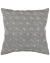 Pasargad Home Naples Embroidered Pillow In Gray