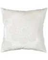 Pasargad Home Naples Embroidered Pillow In Ivory