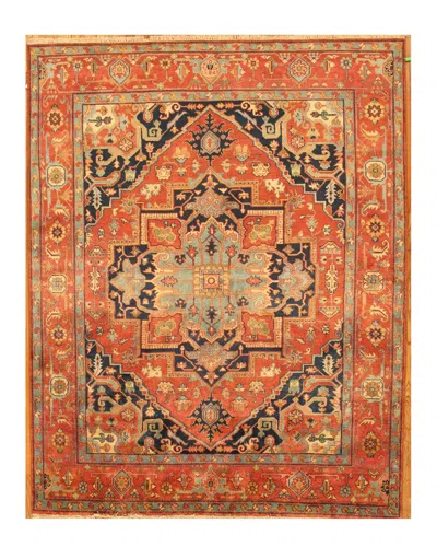 Pasargad Home Pasargad Serapi Hand-knotted Rug In Brown