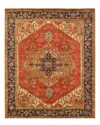 Pasargad Home Pasargad Serapi Hand-knotted Rug In Brown
