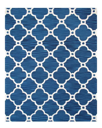 Pasargad Home Pasargad Transitiona Hand-tufted Rug In Blue