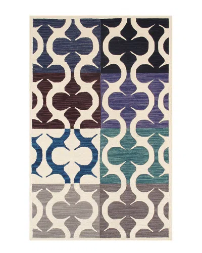 Pasargad Home Pasargad Transitiona Hand-tufted Rug In Multi