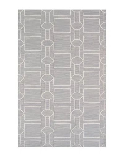 Pasargad Home Pasargad Transitiona Hand-tufted Rug In Blue