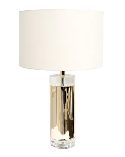 Pasargad Home Regal Jupiter Clear Led Table Lamp In White