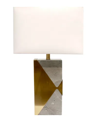PASARGAD HOME PASARGAD HOME REGAL TRIUMPH WHITE LED TABLE LAMP