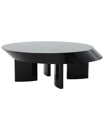 Pasargad Home Rivano Design Shiny Black Coffee Table