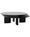 Pasargad Home Rivano Design Shiny Black Coffee Table In Black