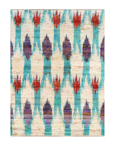 Pasargad Home Sari Silk Hand-knotted Rug In Multi