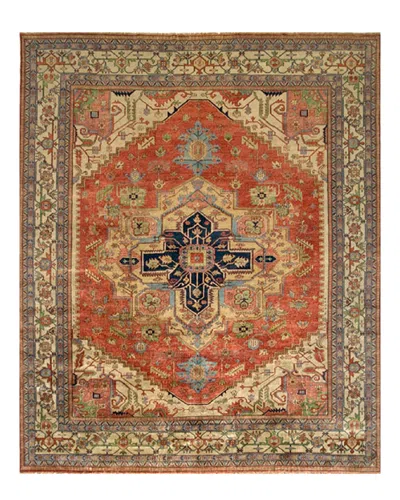 Pasargad Home Serapi Hand-knotted Rug In Brown