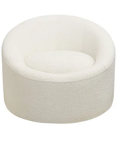 Pasargad Home Sienna Collection Modern Swivel Chair In Neutral