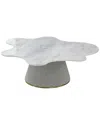 Pasargad Home Simona High Marble Top Coffee Table
