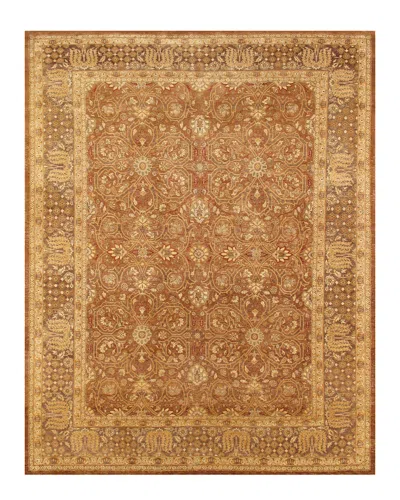 Pasargad Home Tabriz Hand-knotted Rug In Brown