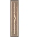 Pasargad Home Traditional Tuscany Geometric Wool Area Rug In Brown
