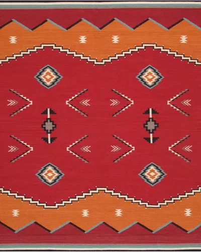 Pasargad Home Traditional Tuscany Geometric Wool Area Rug
