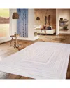 Pasargad Home Transitional Sagres Hand Braided Indoor/outdoor Area Rug In Purple