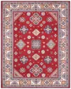 Pasargad Home Tribal Hand-knotted Wool Area Rug In Red
