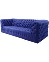 Pasargad Home Vicenza Collection Velvet Tufted Sofa