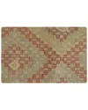 Pasargad Home Vintage Turkish Kilim Wool Pillow Case In Multi