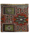 Pasargad Home Vintage Turkish Kilim Wool Pillow Case