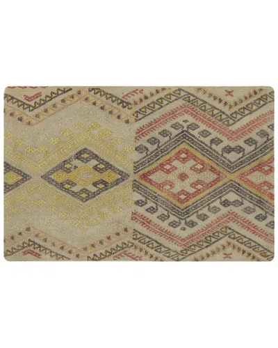 Pasargad Home Vintage Turkish Kilim Wool Pillow Case In Multi