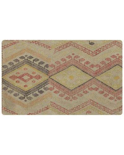 Pasargad Home Vintage Turkish Kilim Wool Pillow Case