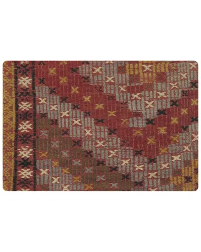 Pasargad Home Vintage Turkish Kilim Wool Pillow Case In Multi