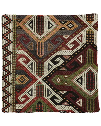 Pasargad Home Vintage Turkish Kilim Wool Pillow Case