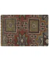 Pasargad Home Vintage Turkish Kilim Wool Pillow Case In Brown