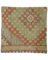 Pasargad Home Vintage Turkish Kilim Wool Pillow Case