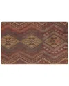 Pasargad Home Vintage Turkish Kilim Wool Pillow Case In Brown