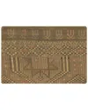 Pasargad Home Vintage Turkish Kilim Wool Pillow Case In Brown