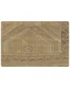 Pasargad Home Vintage Turkish Kilim Wool Pillow Case In Green